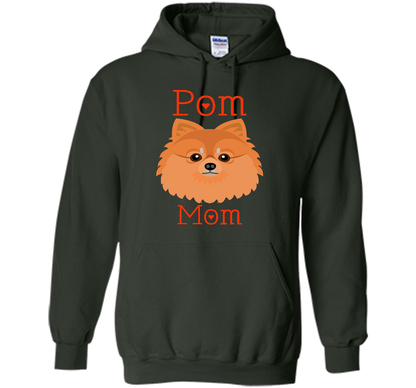 Pom Mom Pomeranian Dog Funny Shirt cool shirt Forest Green