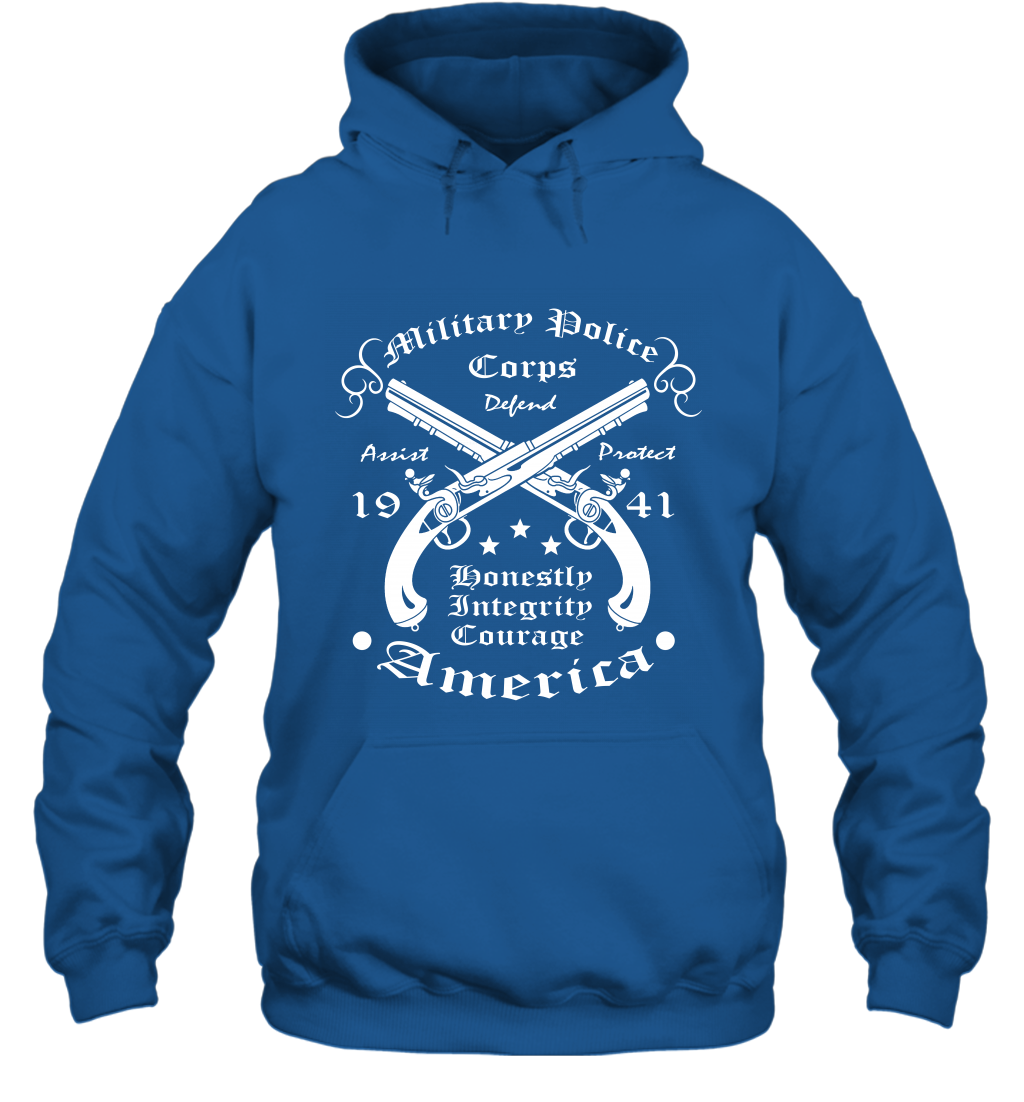 Military Police America Shirt Hoodie Hoodie Royal