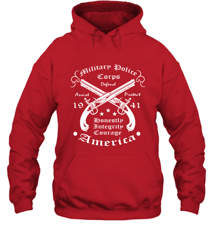 Military Police America Shirt Hoodie Hoodie Red