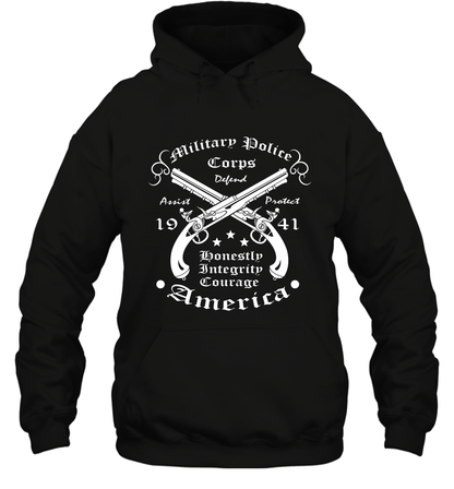 Military Police America Shirt Hoodie Hoodie Black