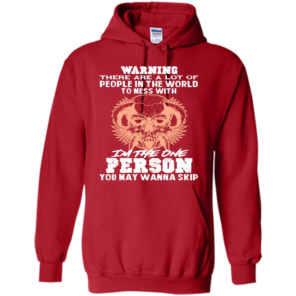 Funny Gift T-shirt Warning There Are A Lot Of People In The World T-shirt Red