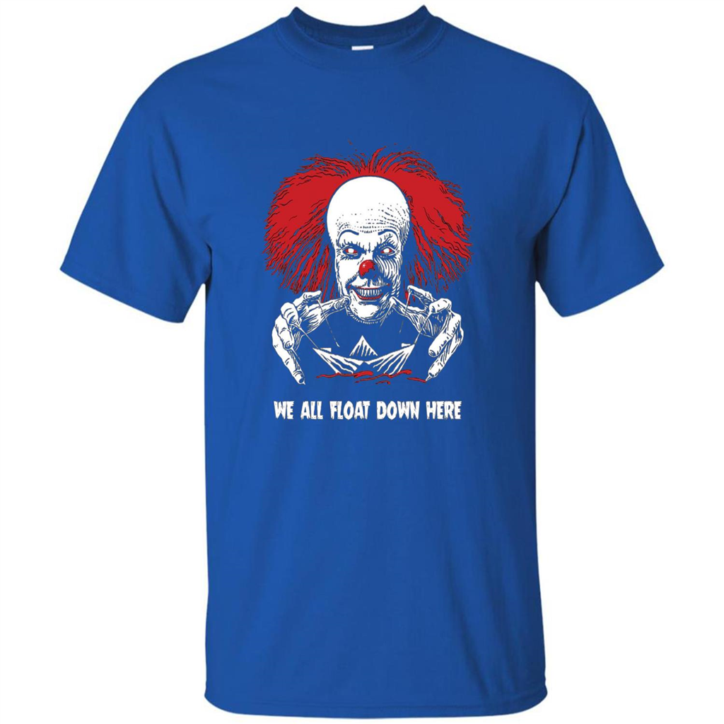 Red Balloon We All Float Down Here T-shirt Horror Halloween T-shirt Royal