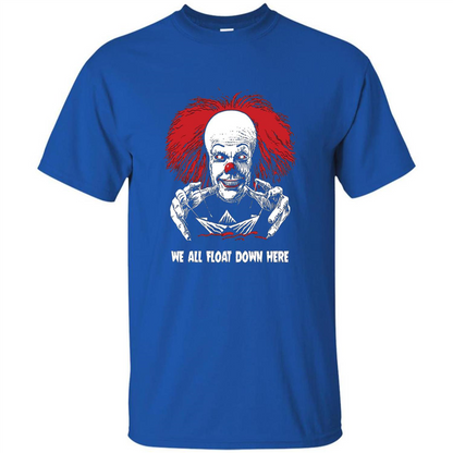 Red Balloon We All Float Down Here T-shirt Horror Halloween T-shirt Royal