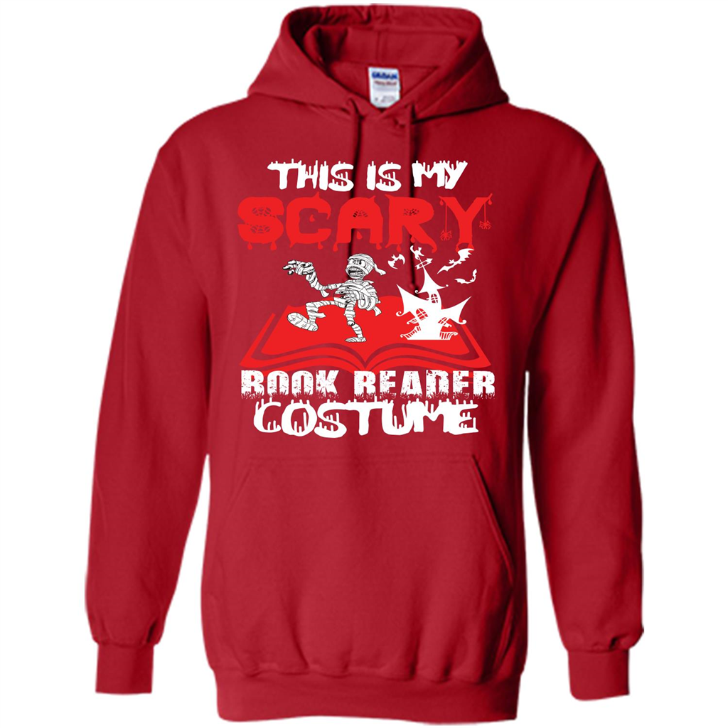 Halloween T-shirt This Is My Scary Book Reader Costume T-shirt Red