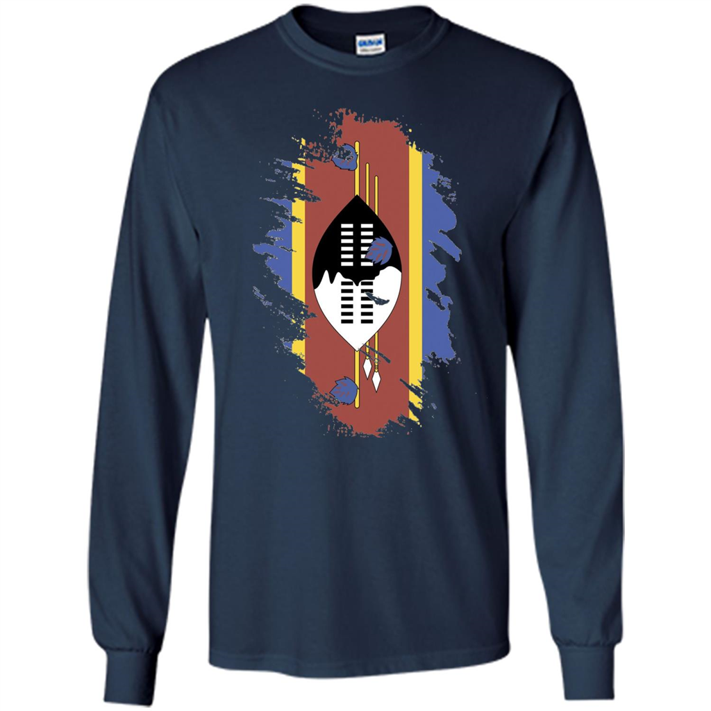 Flag of Swaziland T-shirt National Swaziland T-shirt Navy