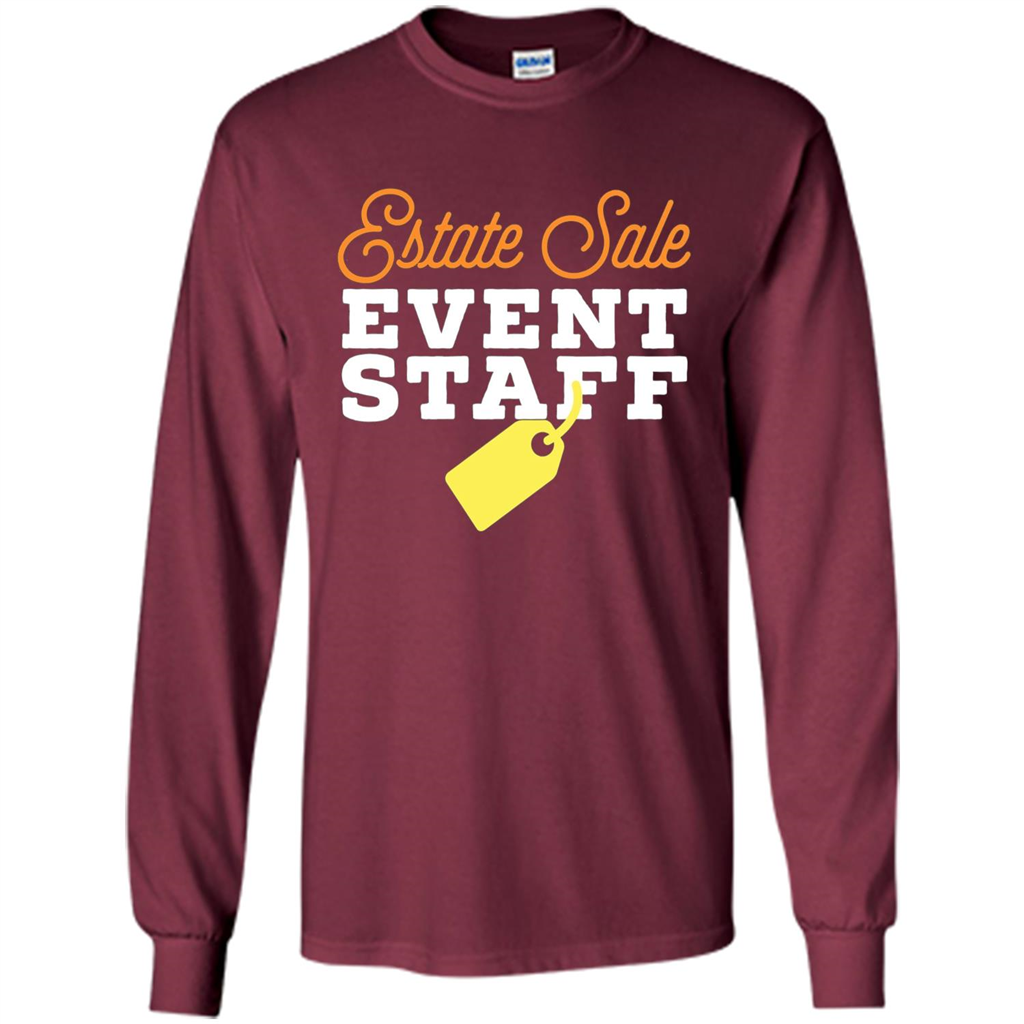 Estate Sale Event Staff T-shirt Maroon