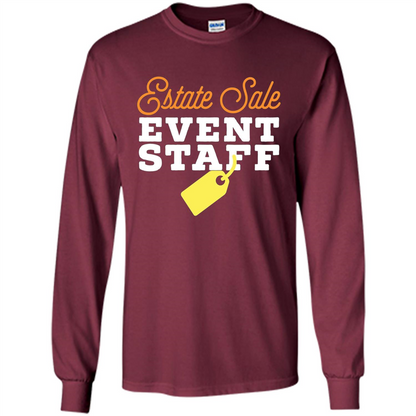 Estate Sale Event Staff T-shirt Maroon
