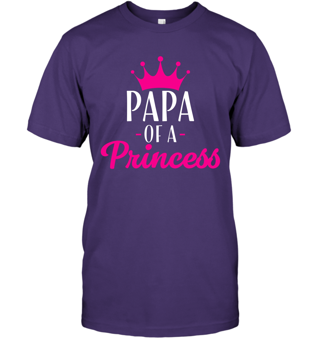 Papa Of A Princess Daddy Father Shirt T-Shirt T-Shirt Purple