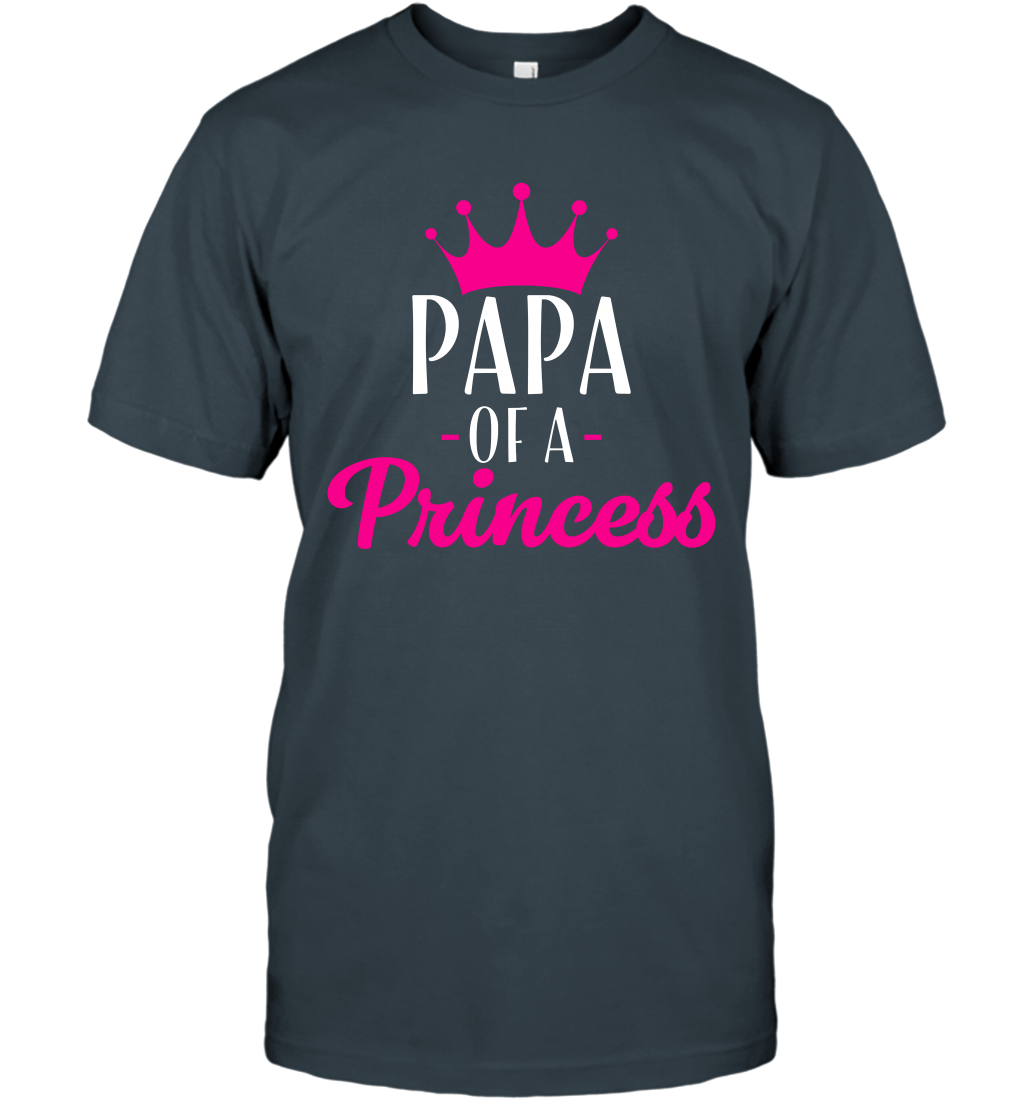 Papa Of A Princess Daddy Father Shirt T-Shirt T-Shirt Charcoal