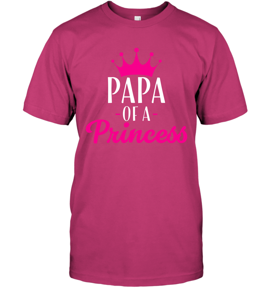 Papa Of A Princess Daddy Father Shirt T-Shirt T-Shirt Heliconia