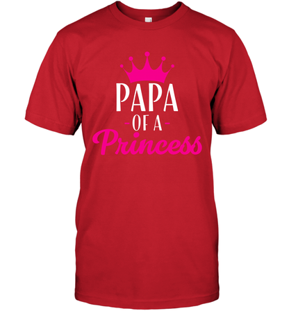 Papa Of A Princess Daddy Father Shirt T-Shirt T-Shirt Red