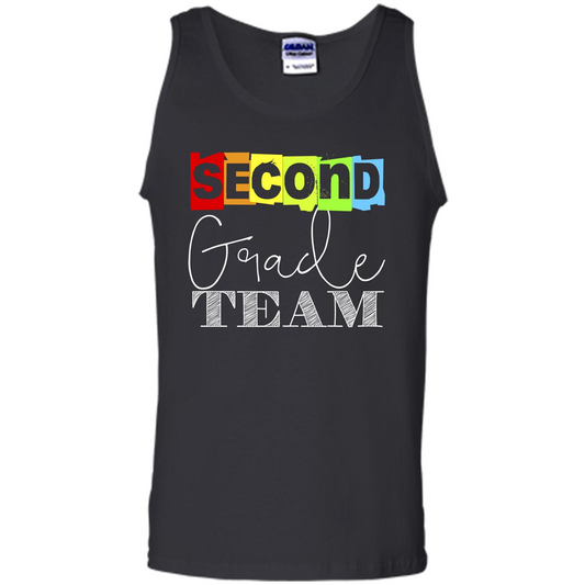 Second Grade Team T-shirt School Day T-shirt Black