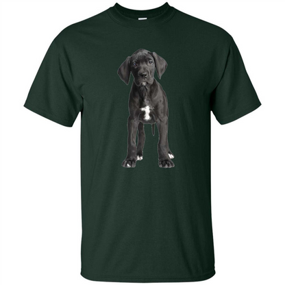Great Dane Puppy T-shirt Forest Green