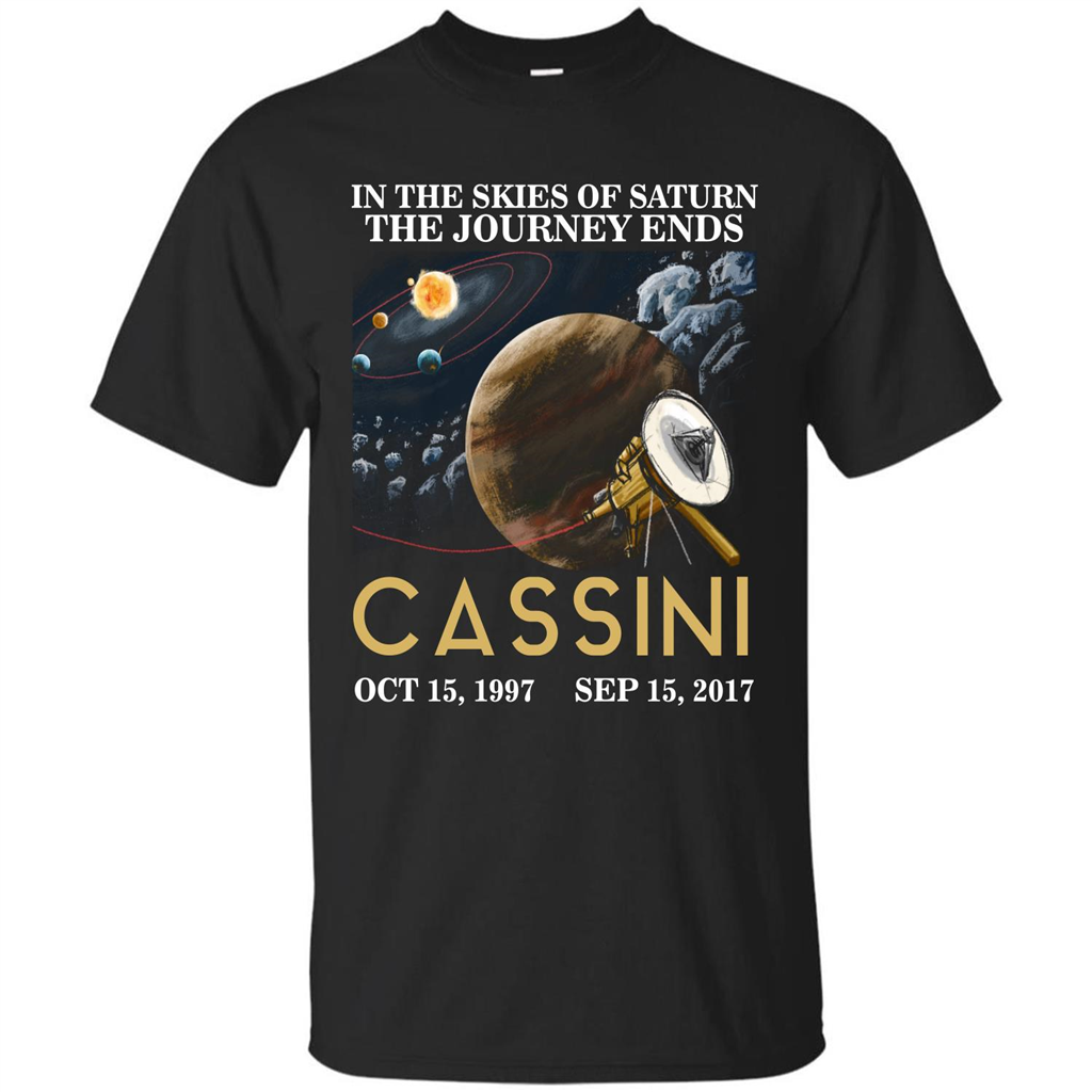 Cassini Grand Finale T-shirt In The Skies Of Saturn T-shirt