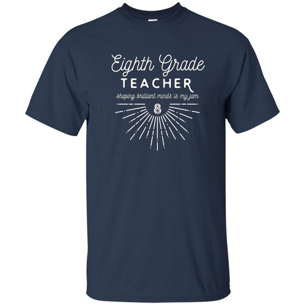 Teacher T-Shirts by F5 Eighth Grade Teacher T-shirt Navy