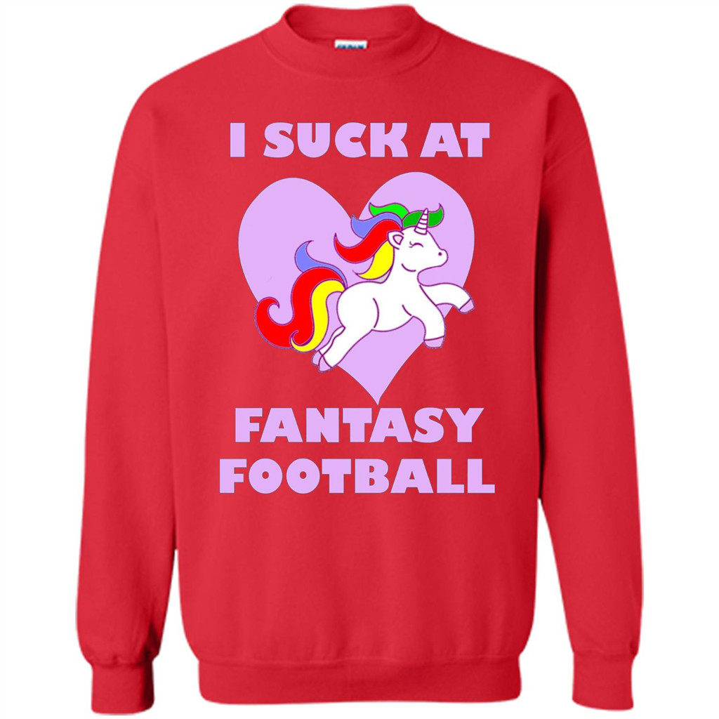 I Suck At Fantasy Football T-shirt Red