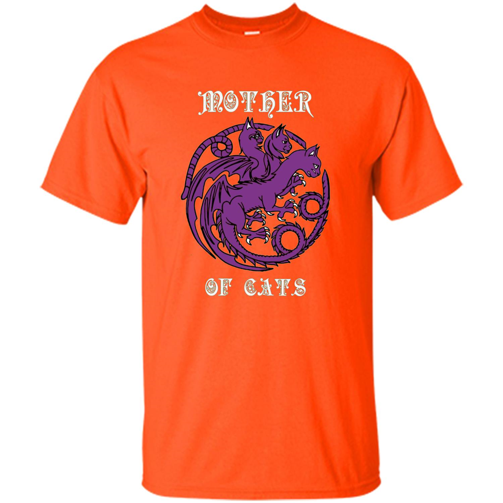 Mother Of Cats T-shirt Orange