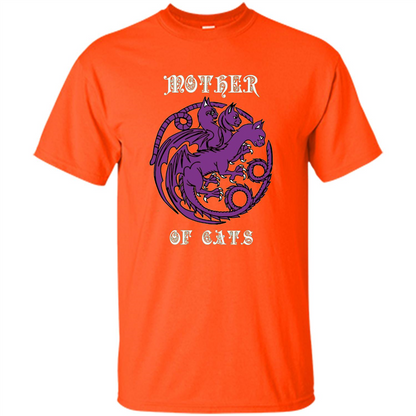 Mother Of Cats T-shirt Orange