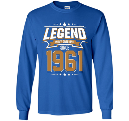 Legend Since 1961 T-Shirt for 56 Years Old Birthday Gifts t-shirt Royal