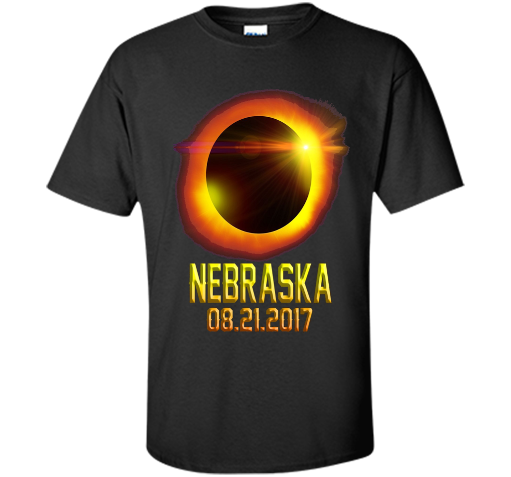 Nebraska Total Solar Eclipse 2017 T-shirt Black