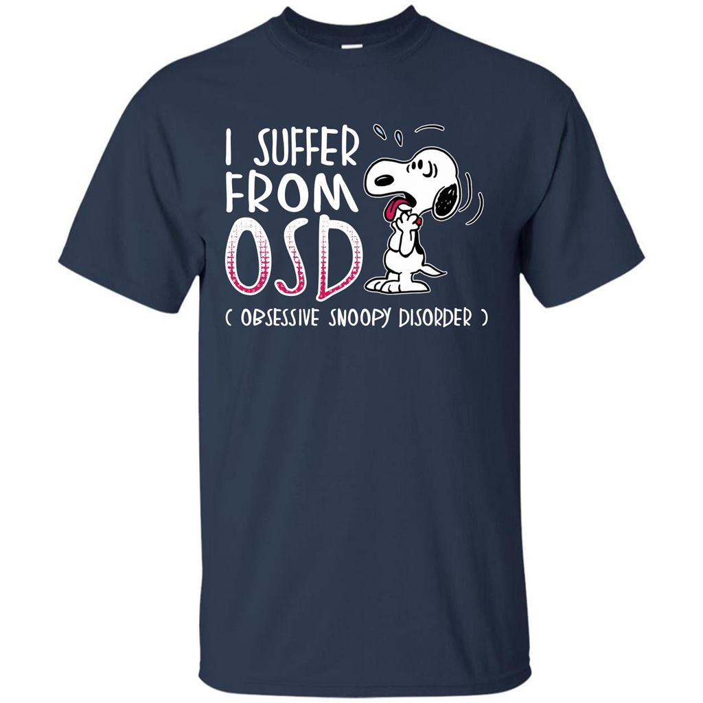 Snoopy T-shirt I Suffer From OSD Obsessive Snoopy Disorder Navy