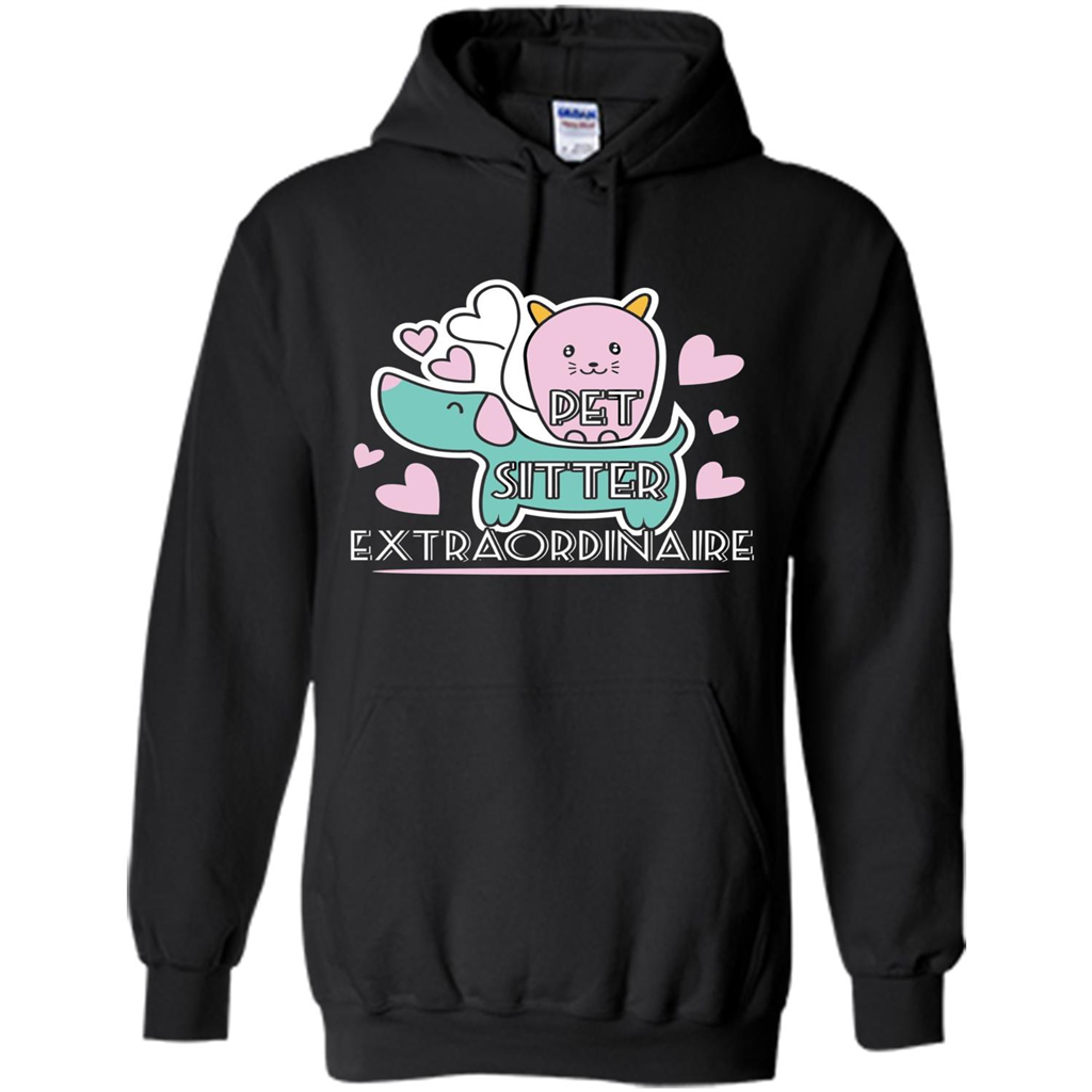 Love Pet T-shirt Pet Sitter Extraordinaire Black