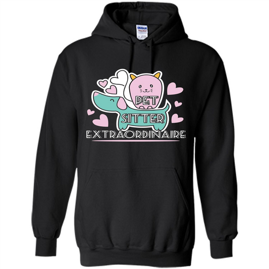 Love Pet T-shirt Pet Sitter Extraordinaire Black