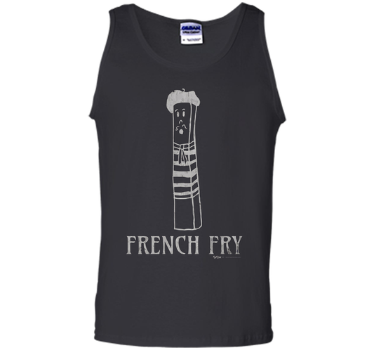 Vintage Paris French Fry T Shirt Men Women and Kids t-shirt Black