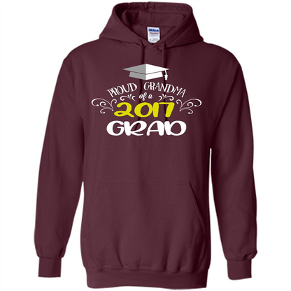 Graduation T-shirts Funny Tees Proud Grandma Maroon