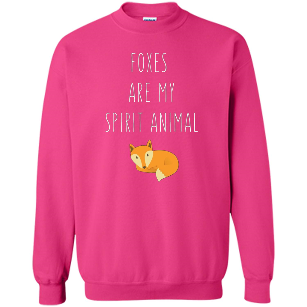 Foxes Are My Spirit Animal Fox T-Shirt Heliconia