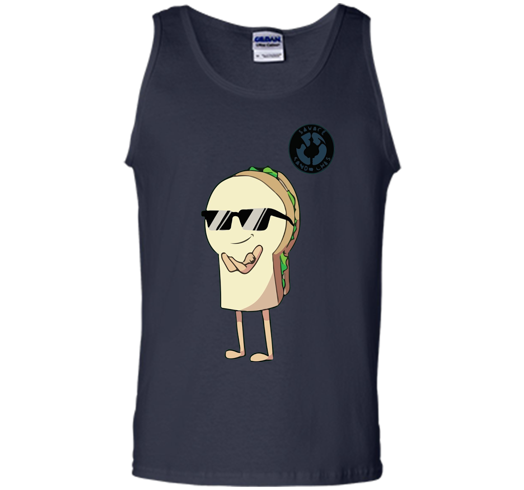 SAVAGE SANDWICH - FOOD LOVER LIMITED EDITION TEE shirt Navy