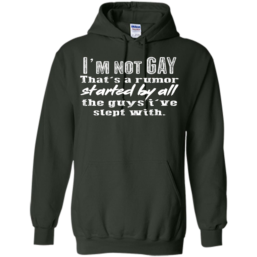 LGBTQ T-shirt I‰۪m Not Gay That‰۪s A Rumor Forest Green