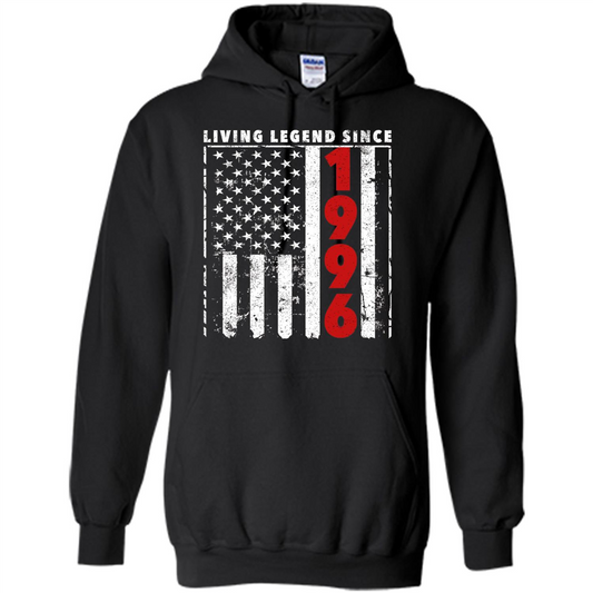 Happy Birthday Shirt Living Legend Since 1996 Black