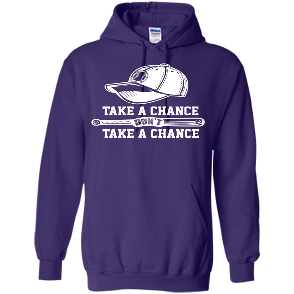 Football T-shirt Take A Chance Don't Take A Chance Purple