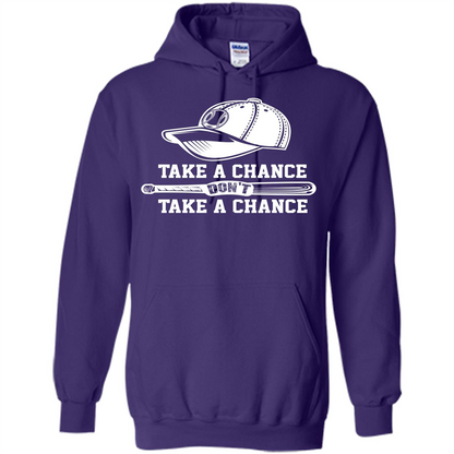 Football T-shirt Take A Chance Don't Take A Chance Purple