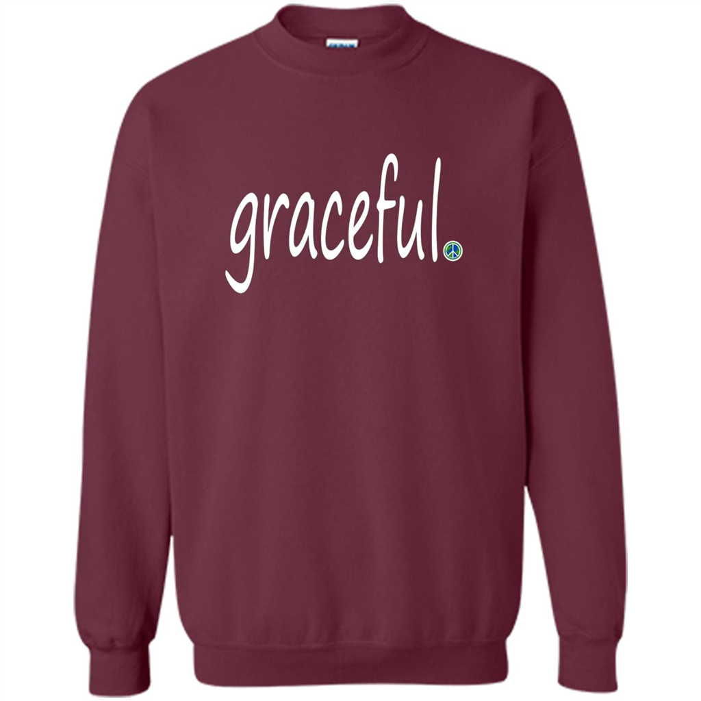 Graceful T-shirt World Peace Point Maroon