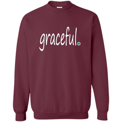 Graceful T-shirt World Peace Point Maroon