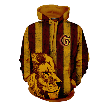 Striped Gryffindor Harry Potter 3D Hoodie