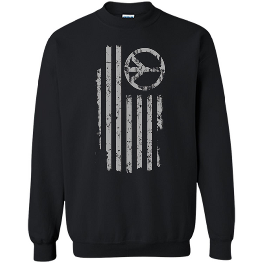 American Peace Flag T-shirt Patriotic Peace Sign Flag Shirt Black