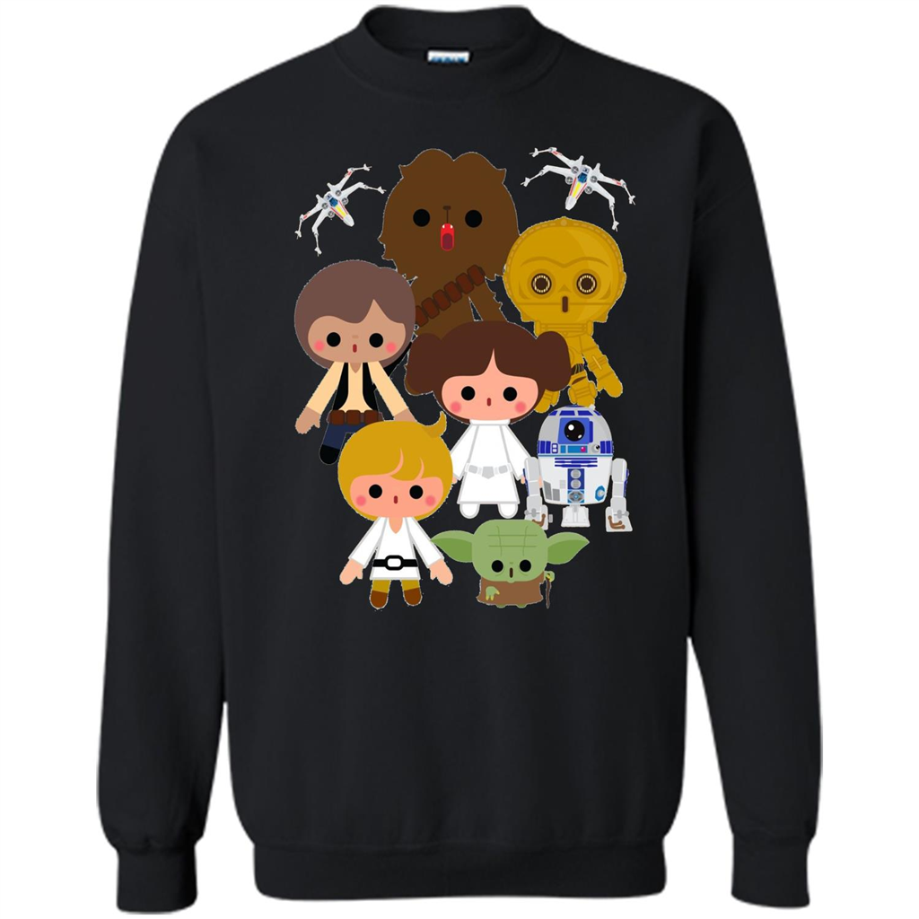 Movies T-shirt Cute Kawaii Style Heroes Premium Graphic T-Shirt Black