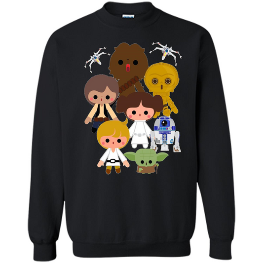 Movies T-shirt Cute Kawaii Style Heroes Premium Graphic T-Shirt Black