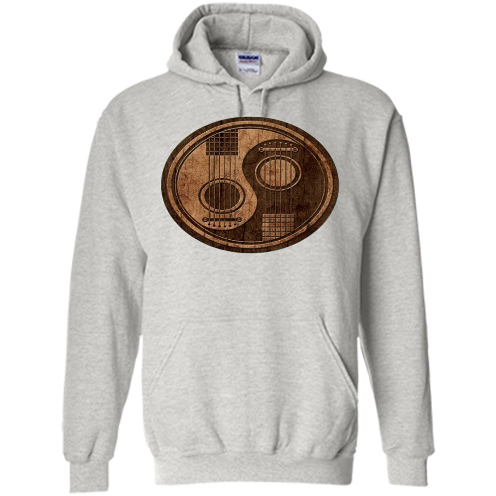 Best gift for Guitar T-shirt Guitar Ying-Yang Gift Ash