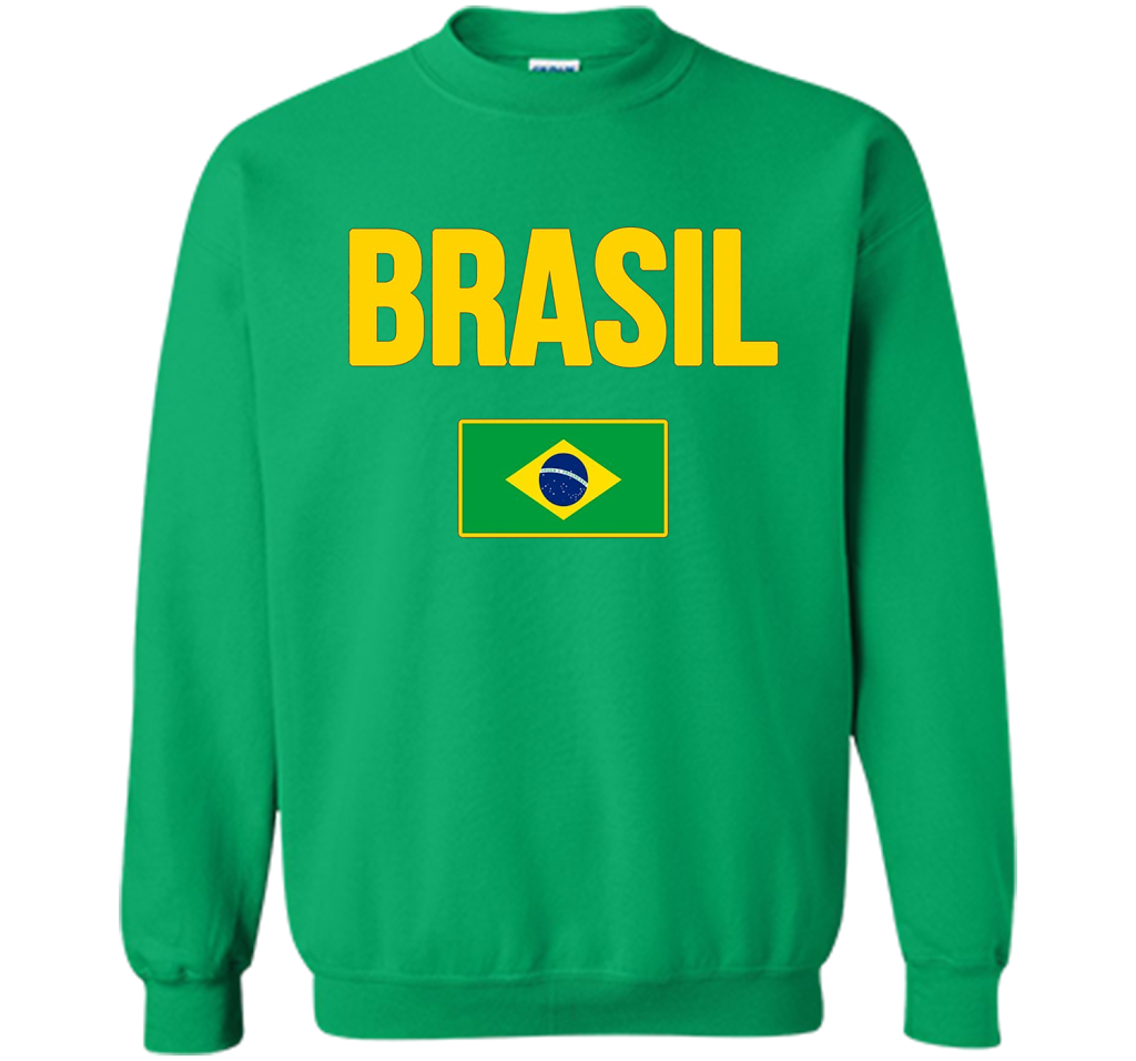 BRASIL T-shirt Brazilian National Country Flag Tee Camiseta cool shirt Irish Green