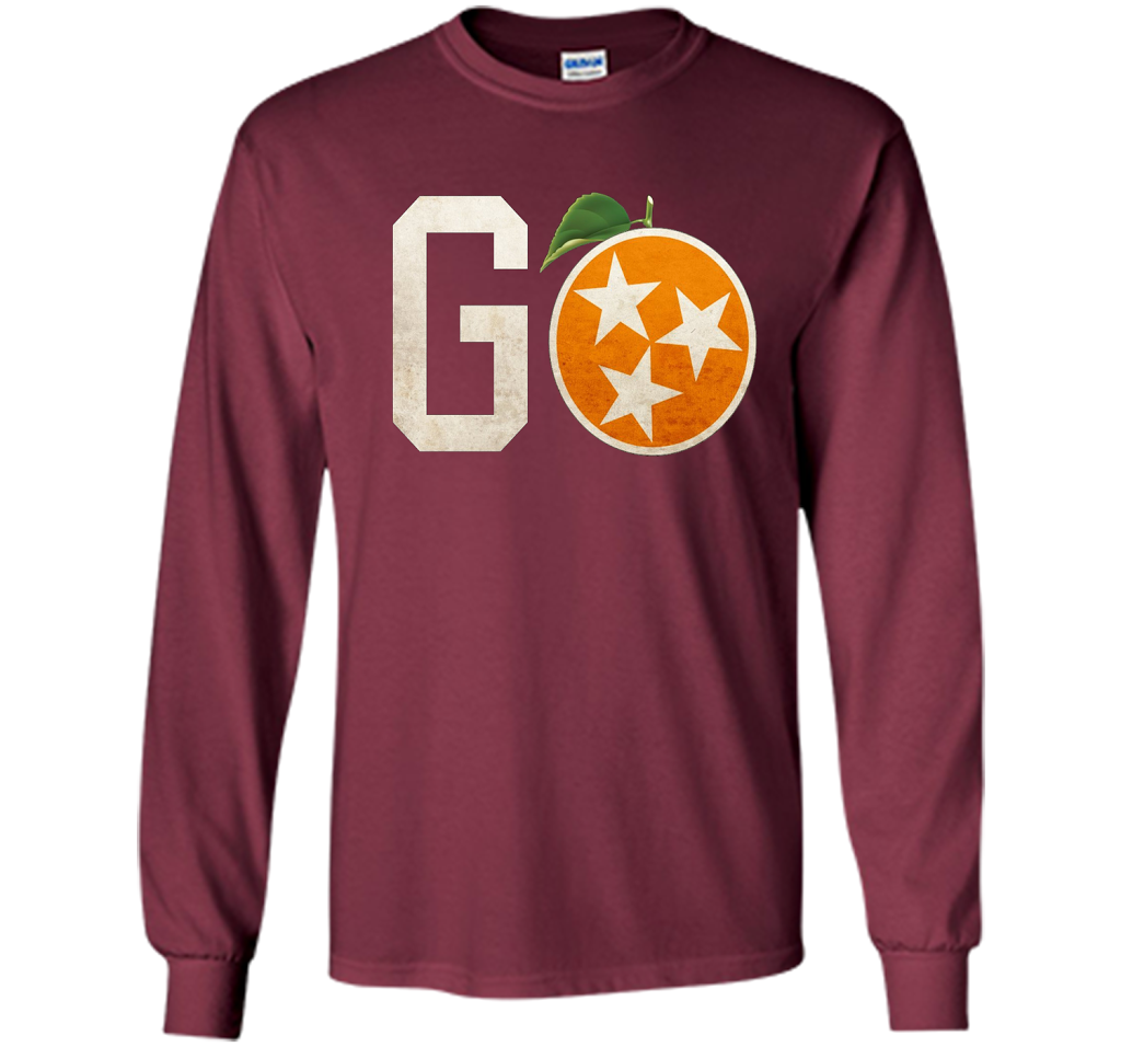 Tennessee Vintage Distressed Orange and White Flag Shirt t-shirt Maroon