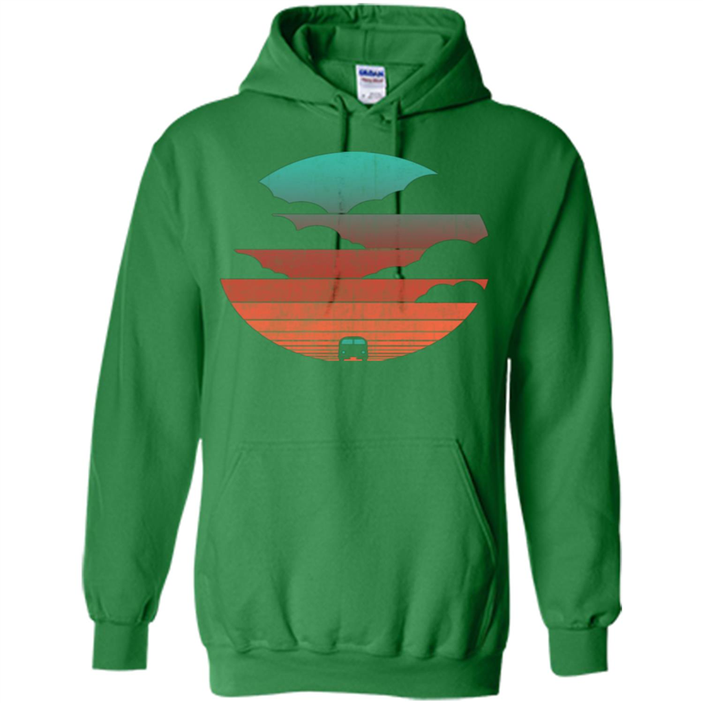 Driving Into The Sunset T-shirt Irish Green