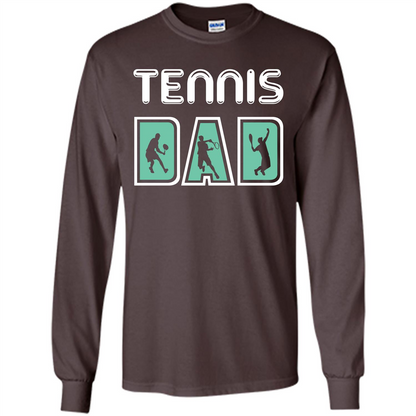 Tennis Lover T-shirt Tennis Dad Dark Chocolate