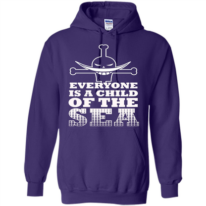 Sea. Everyone Is A Child Of The Sea T-shirt Purple