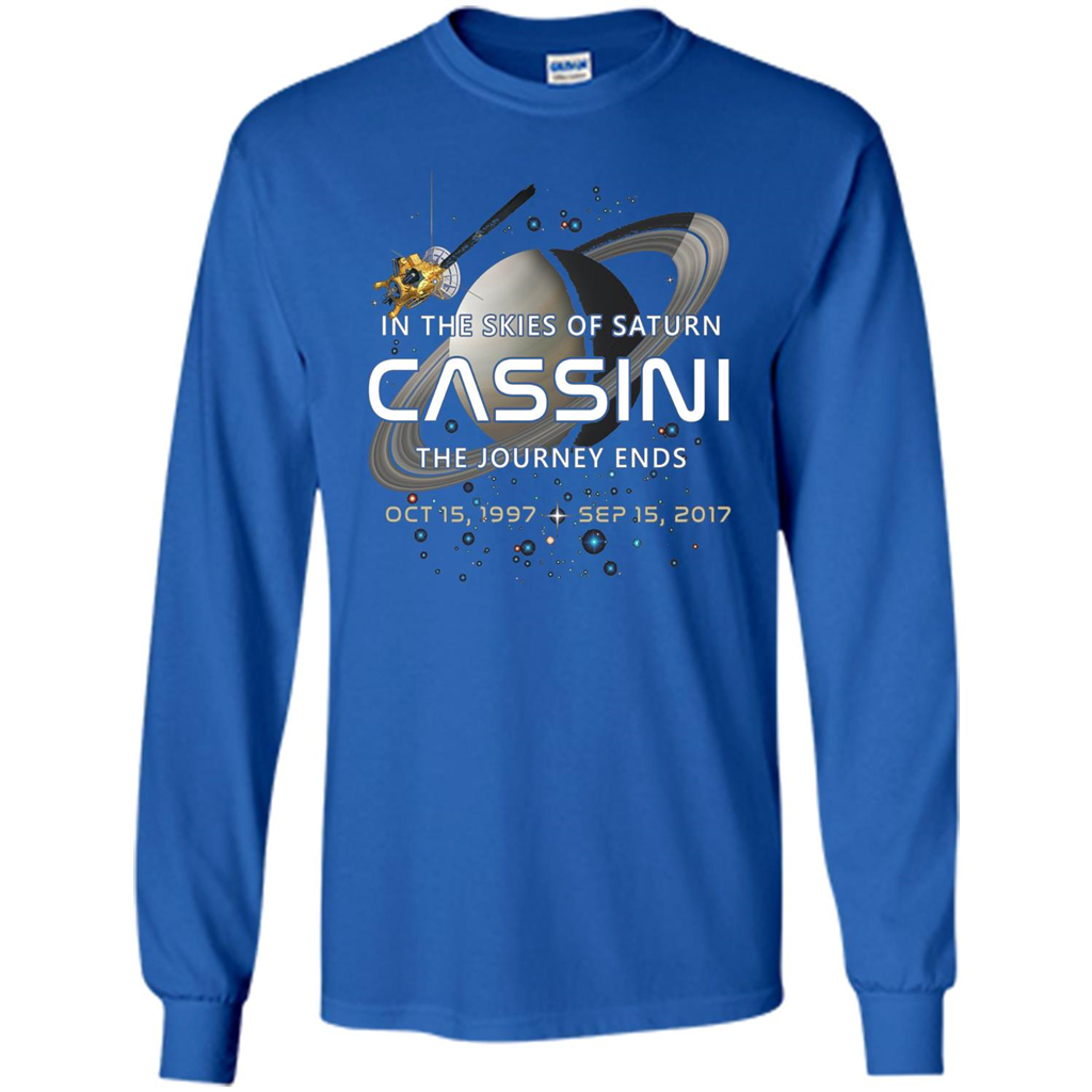 Cassini Spacecraft End Of Mission At Saturn T-Shirt Royal