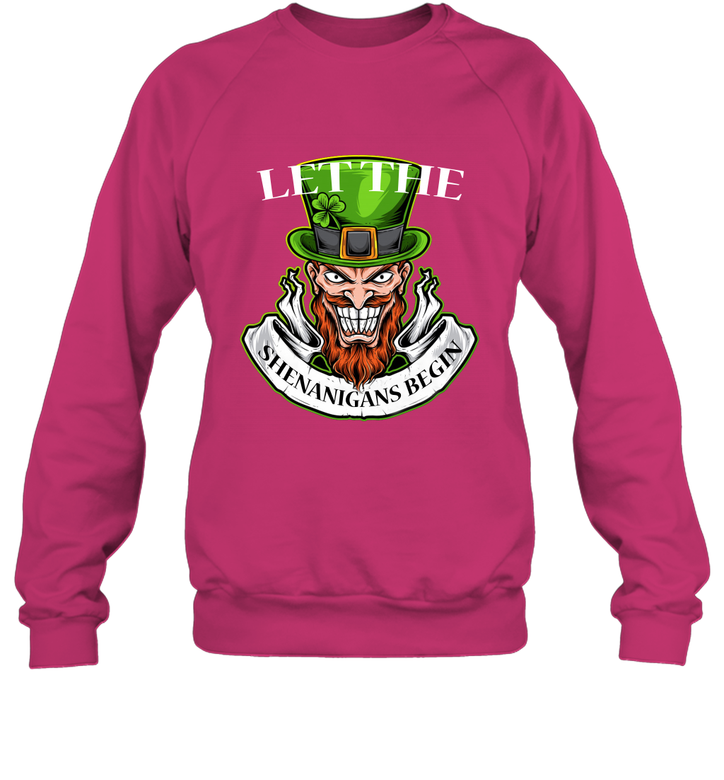 Let The Shenanigans Begin Irish Shirt Sweatshirt Heliconia
