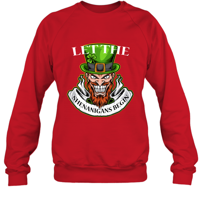 Let The Shenanigans Begin Irish Shirt Sweatshirt Red
